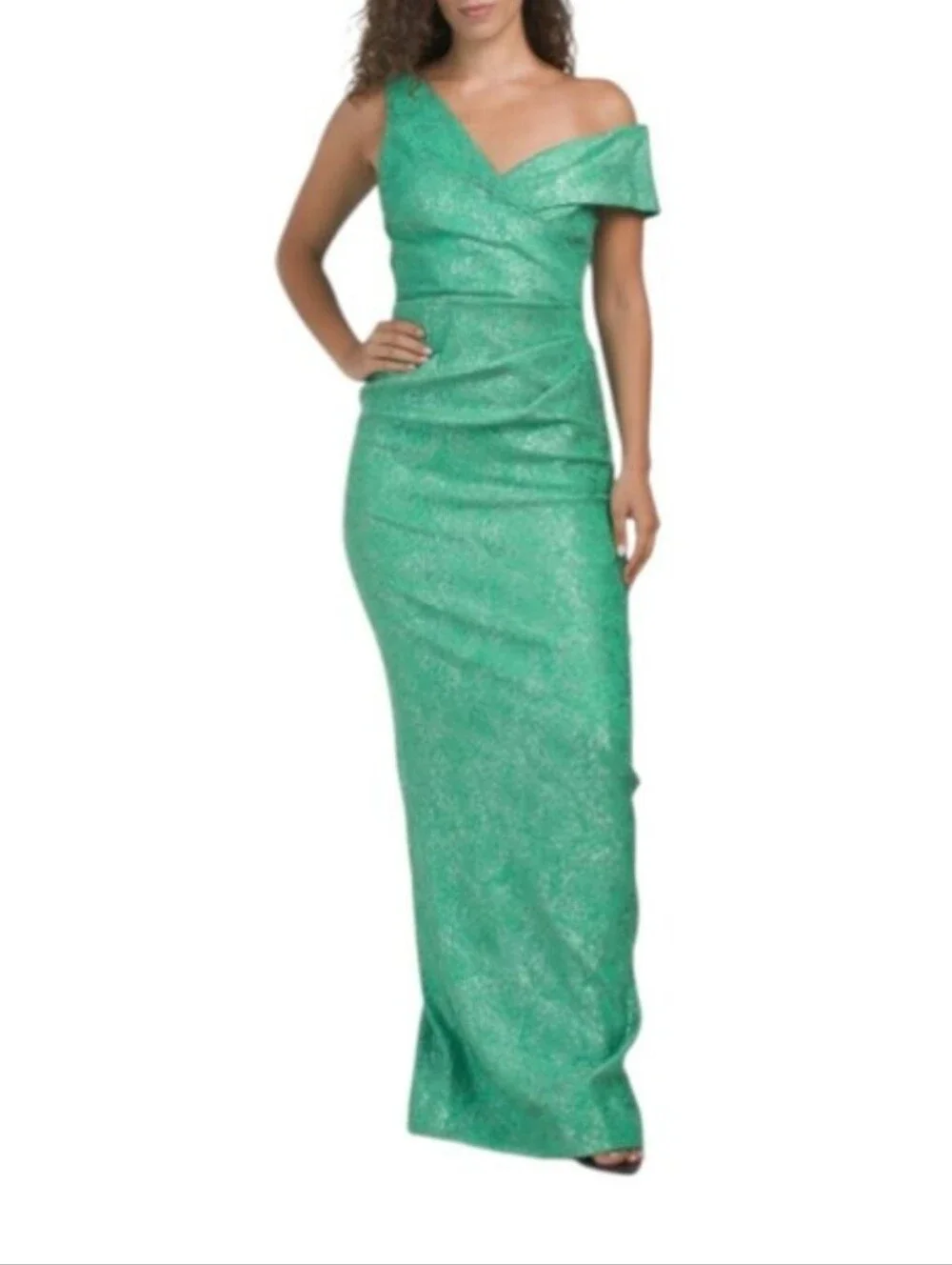 Women’s Emerald Green Accessory - Stylish Textured Clutch